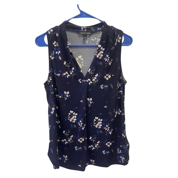 41Hawthorn Navy Floral Tank Small - Picture 1 of 3